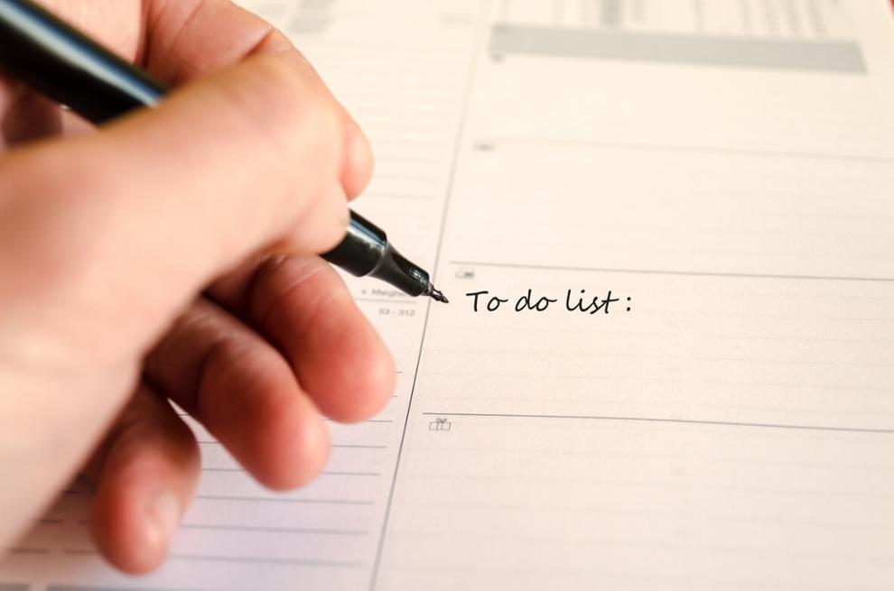 creación de lista de tareas pendientes