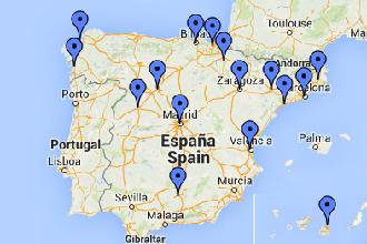 Mapa Clínicas Dentales Millenium en España