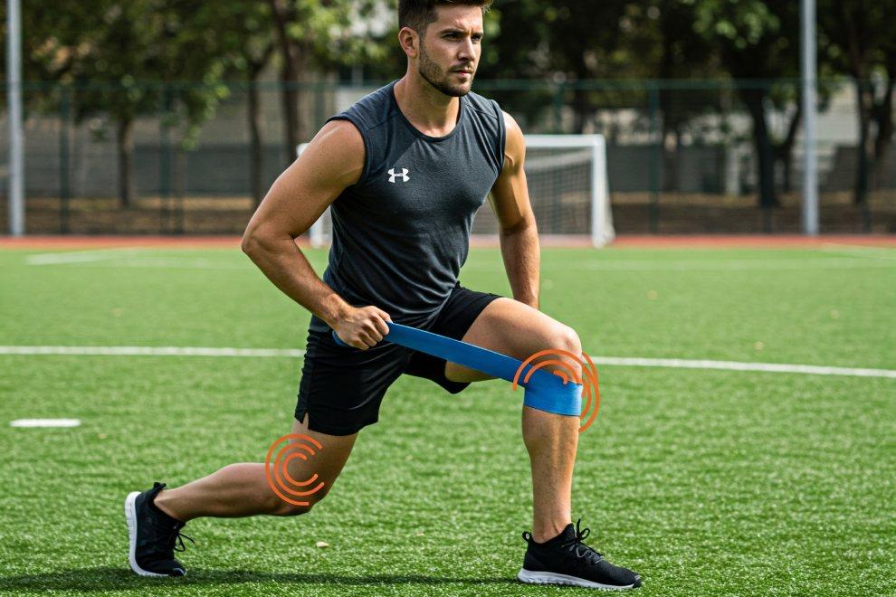 deportista lesión de rodilla