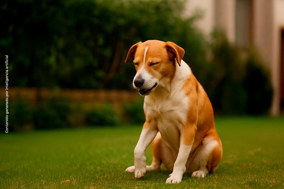 Perro con tos de las perreras
