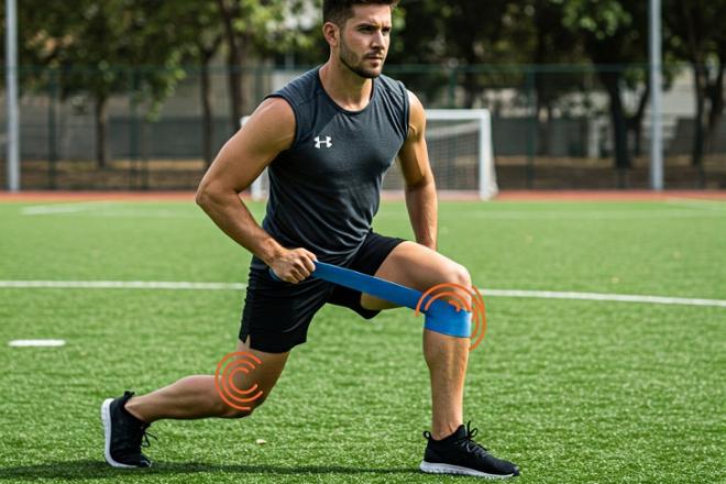 deportista lesión de rodilla