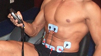 Electroestimulador muscular, dispositivo de electroestimulación abdominal  Ems