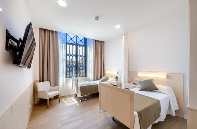 Residencia de mayores Rambla Catalunya habitación doble