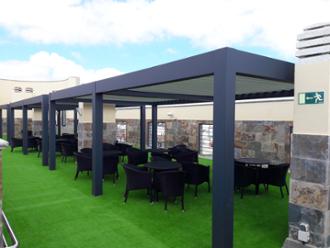 Residencia de mayores El Palmeral terraza