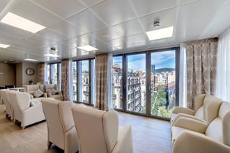 Residencia de mayores Rambla Catalunya comedor vistas