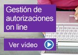 Gestión de autorizaciones on line