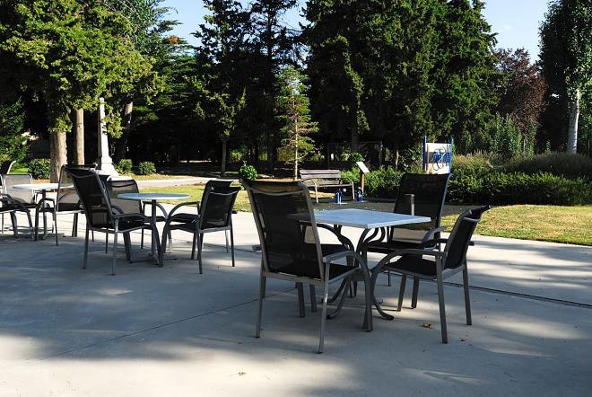 jardin terraza residencia mayores guadarrama